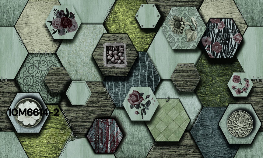 ورق حائط مودرن 10 متر مربع - 10M6614-2-D
