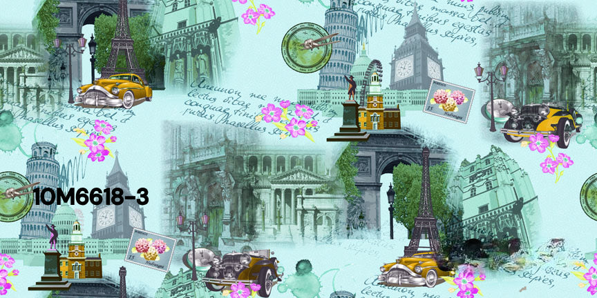 ورق حائط مودرن 10 متر مربع - 10M6618-3-D