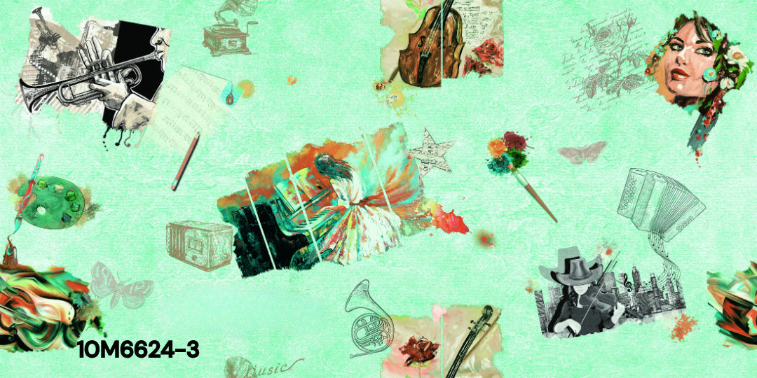 ورق حائط مودرن 10 متر مربع - 10M6624-3-D