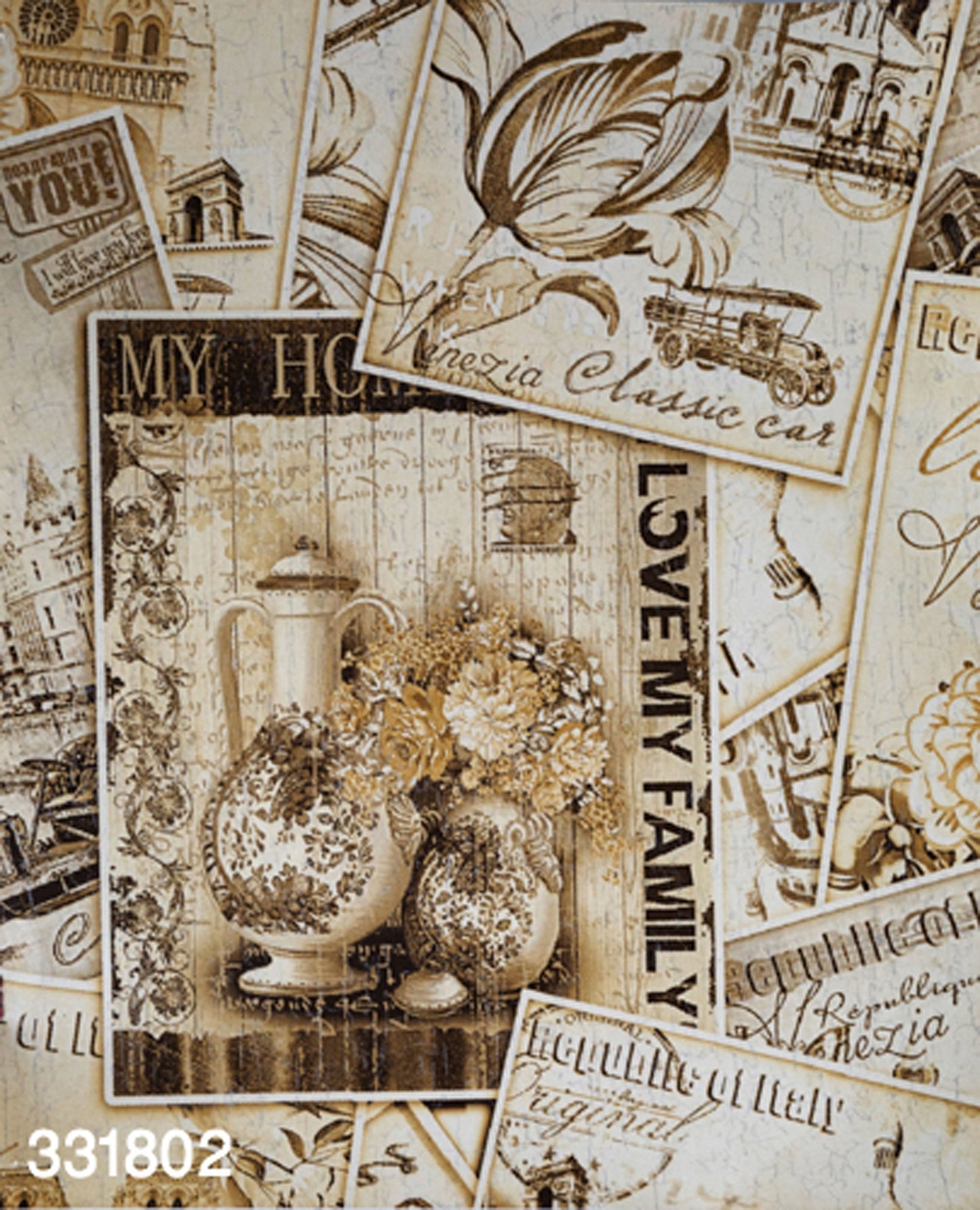 ورق حائط مودرن 15 متر مربع - 331802-D