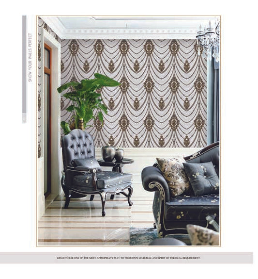 ورق حائط كلاسيك 15 متر مربع 77207