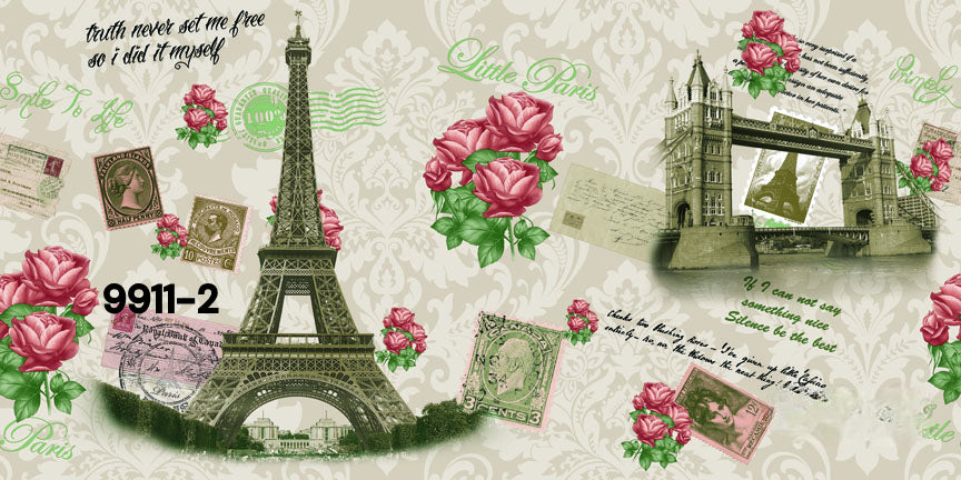 ورق حائط مودرن 15 متر مربع - 9911-2-D