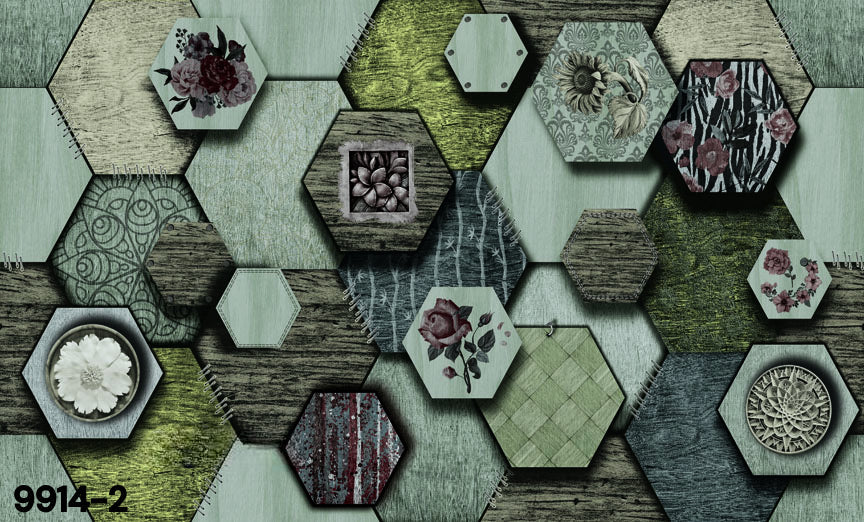 ورق حائط مودرن 15 متر مربع - 9914-2-D