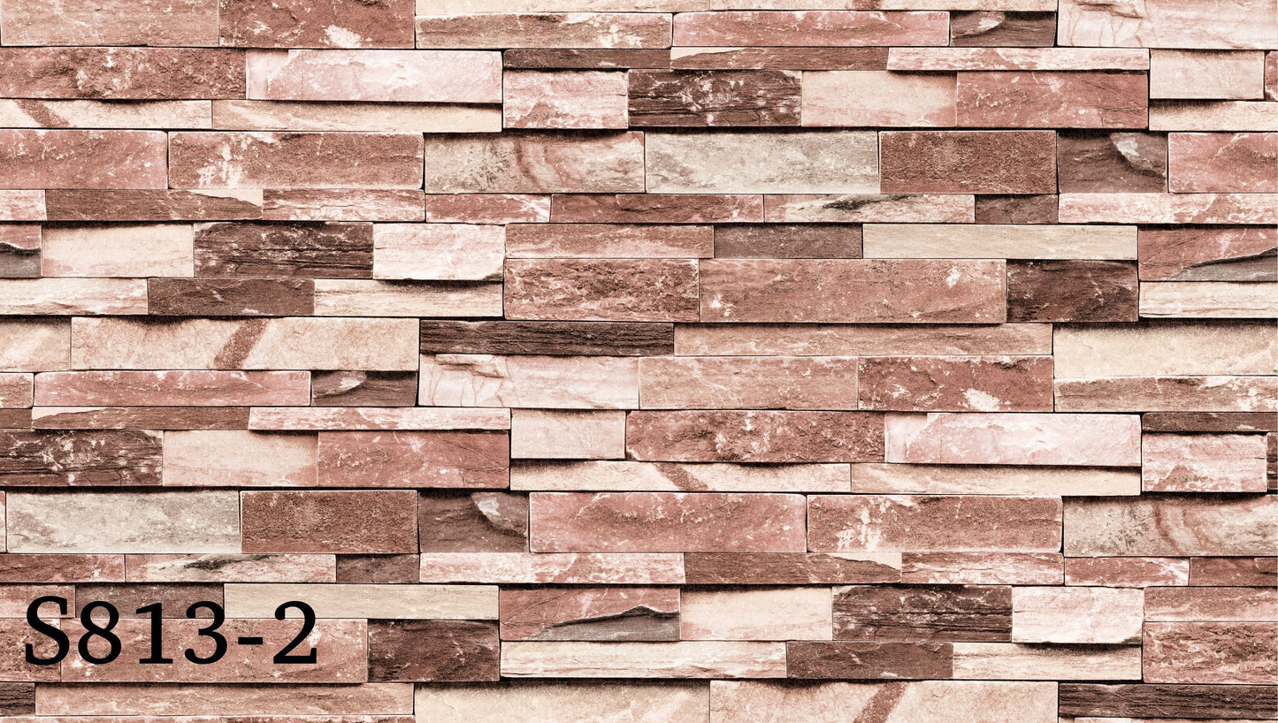 ورق حائط حجري 15 متر مربع - S813-2-D