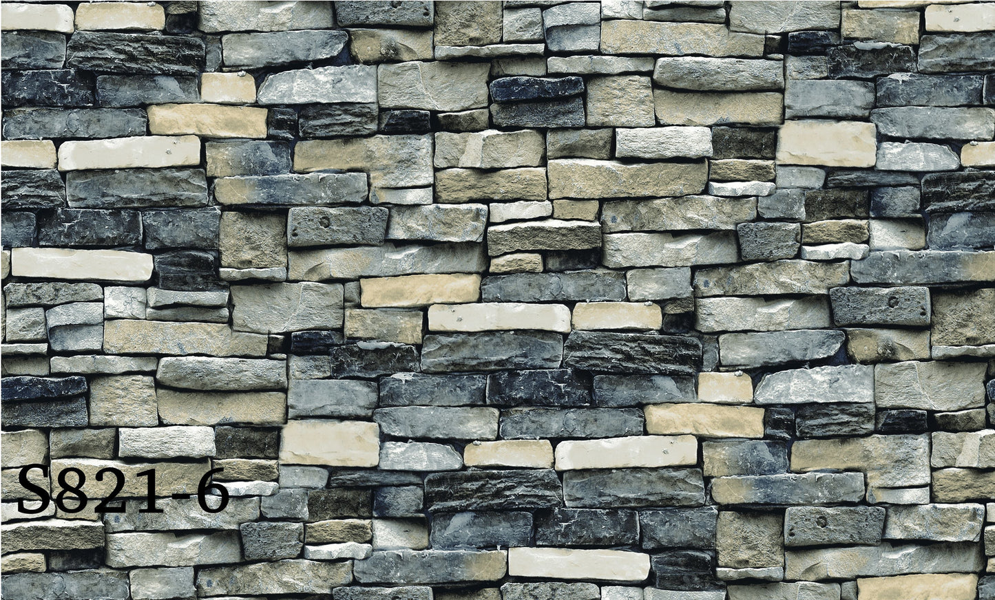 ورق حائط حجري 15 متر مربع - S821-6-D