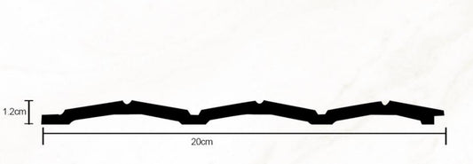 Imported PS wood substitute, pyramid, 20 cm, LY-2010-47b