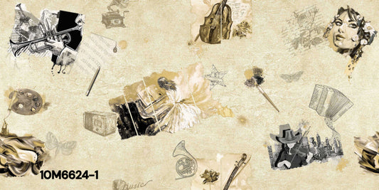 ورق حائط مودرن 10 متر مربع - 10M6624-1-D