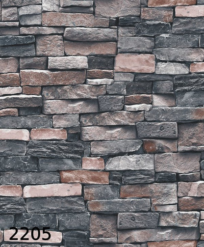 Stone wallpaper 5 square meters 2205