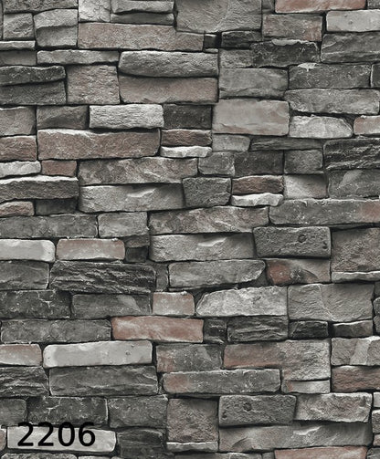 Stone wallpaper 5 square meters 2206