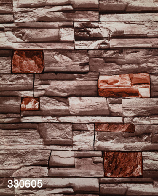 ورق حائط حجري 15 متر مربع - 330605-D