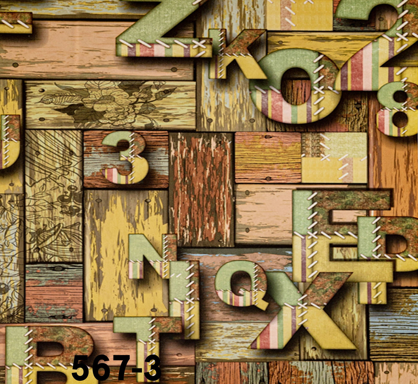 ورق حائط مودرن 15 متر مربع - 567-3-D