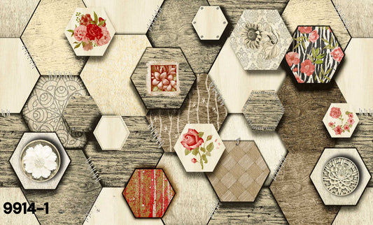 ورق حائط مودرن 15 متر مربع - 9914-1-D