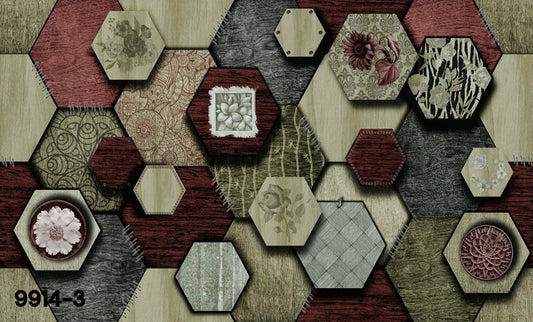 ورق حائط مودرن 15 متر مربع - 9914-3-D