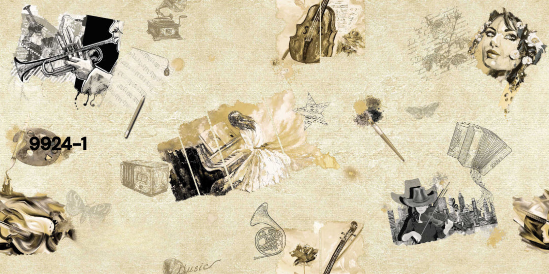 ورق حائط مودرن 15 متر مربع - 9924-1-D