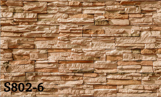 ورق حائط حجري 15 متر مربع - S802-6-D