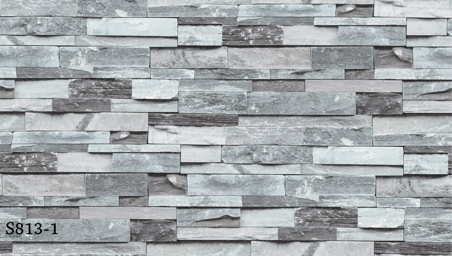ورق حائط حجري 15 متر مربع - S813-1-D