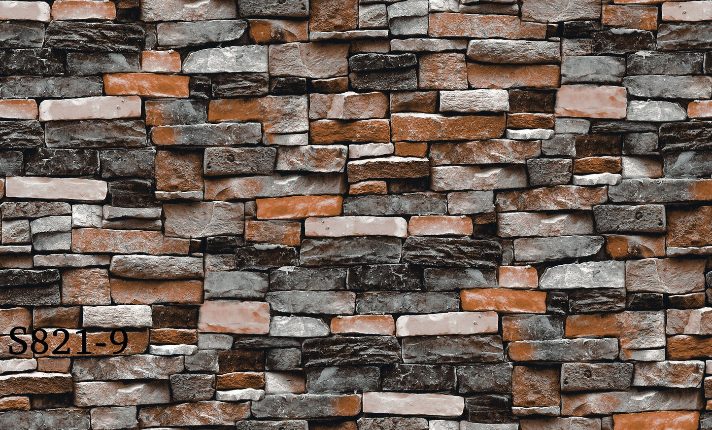 ورق حائط حجري 15 متر مربع - S821-9-D