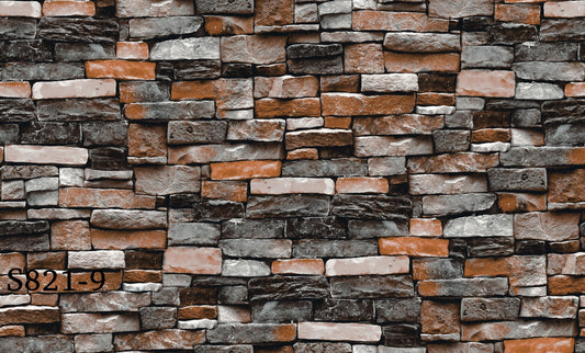 ورق حائط حجري 15 متر مربع - S821-9-D