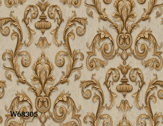 ورق حائط كلاسيك 15 متر مربع - W68305-D